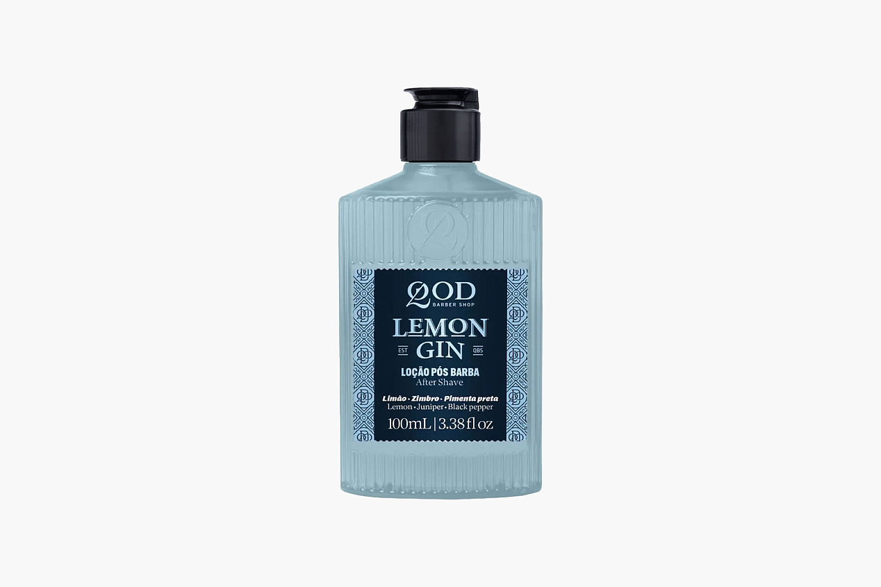 QOD Barber Shop After Shave Lotion Lemon Gin