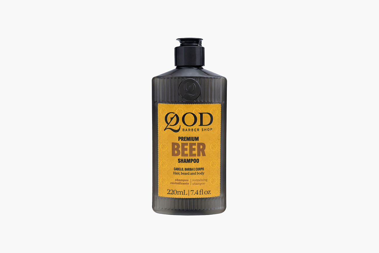 QOD Barber Shop 3 In 1 Shampoo Premium Beer