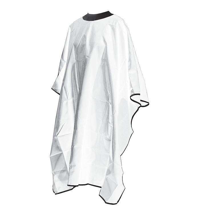 Neocape Unigown White / Пеньюар с неопреновым воротником белый фото 1