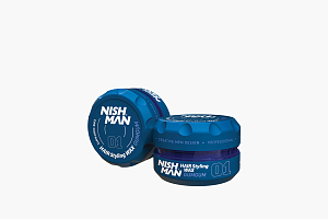 Nishman Воск Для Волос Aqua Hair Styling  Wax 01 Gumgum Жевательная Резинка «Бабл-Гам» 100 Мл