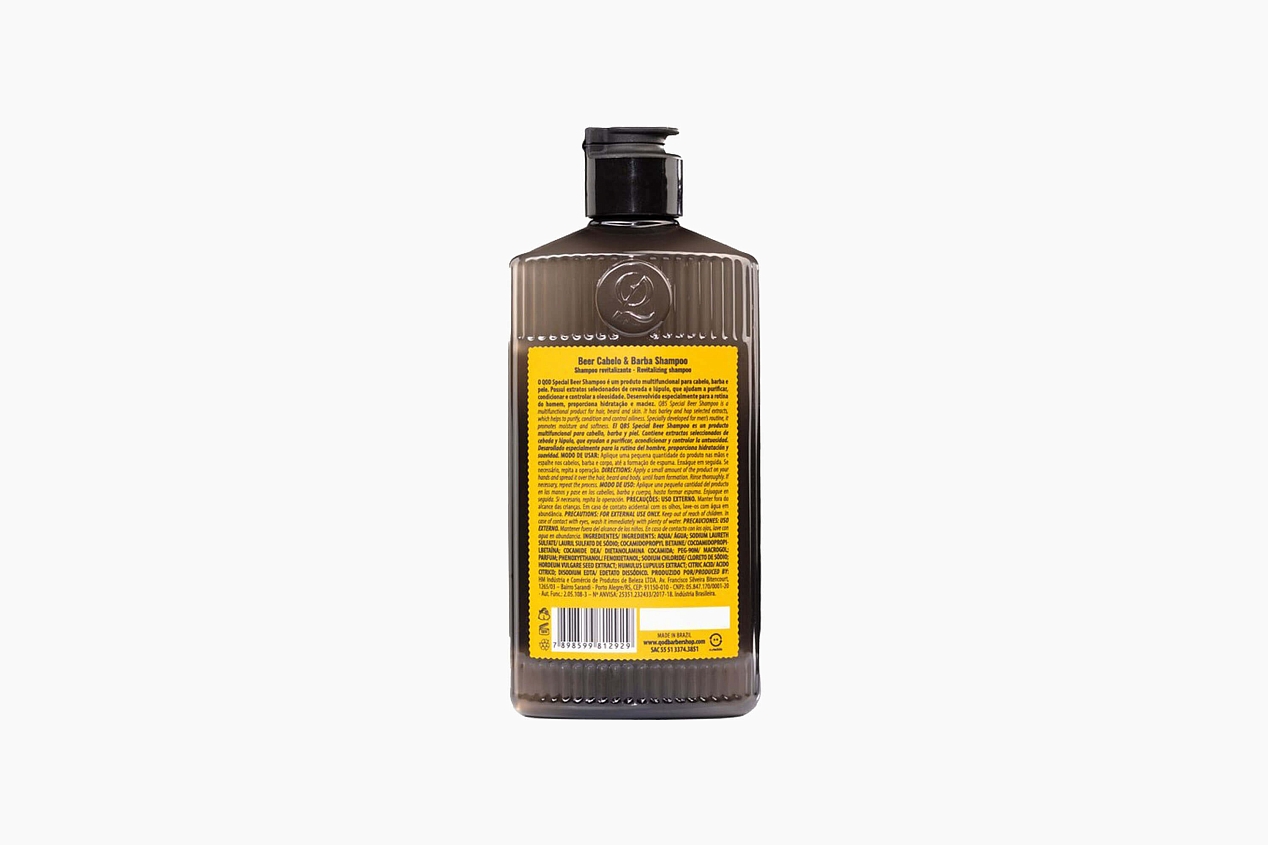 QOD Barber Shop 3 In 1 Shampoo Premium Beer