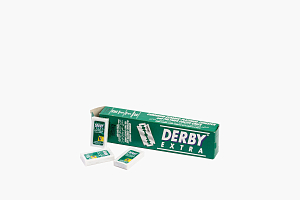 Derby Extra двусторонние лезвия, 20 дисп по 5 лезвий, в зеленой упаковке