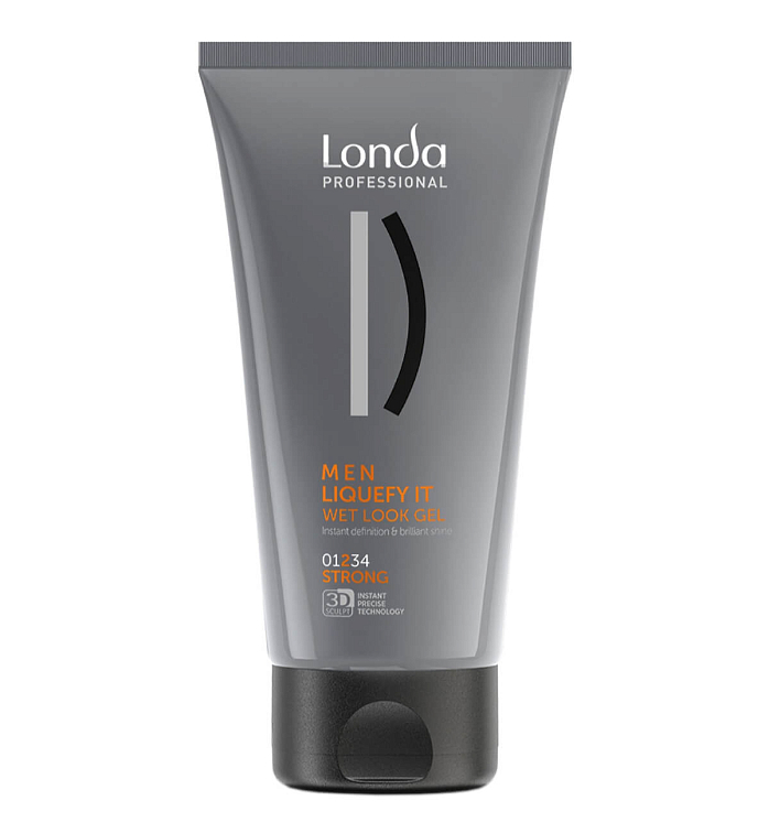 Londa Professional Men Liquefy It Гель-блеск с эффектом мокрых волос сильной фиксации 150мл фото 1