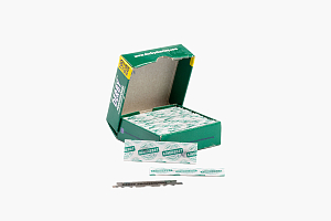 Derby Professional односторонние лезвия, 100 шт. в зеленой упаковке