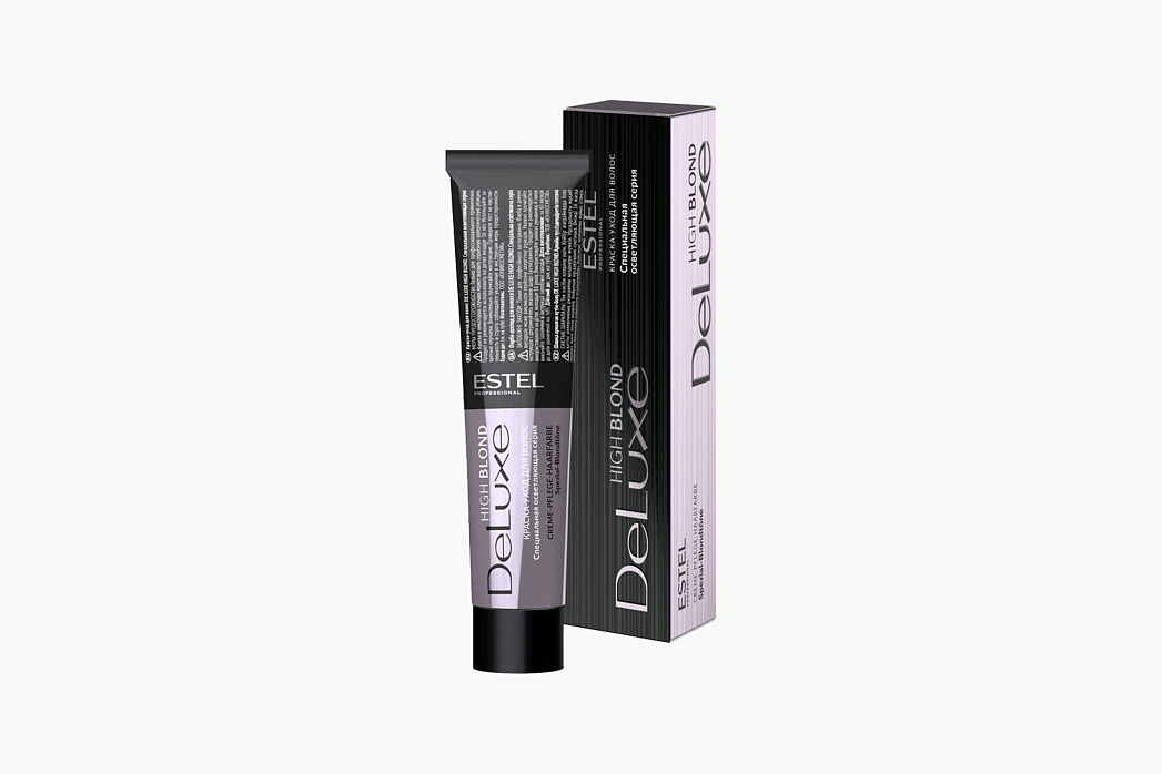 ESTEL PROFESSIONAL Краска-уход DE LUXE HIGH BLOND 101 пепел. блонд. ультра 60 мл 30x40x165,0,086,60 фото 2