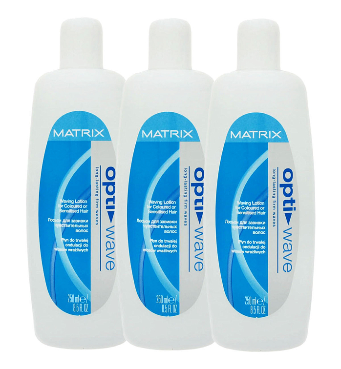 Matrix OPTI.WAVE Лосьон для завивки чувтвительных или окрашенных волос, упаковка 3х250 мл фото 1