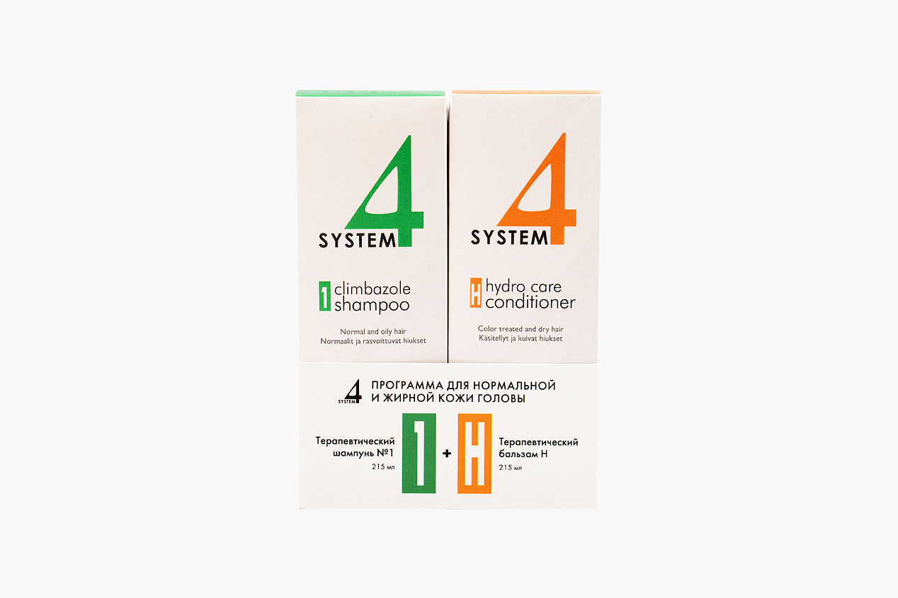 System 4 1 Climbazole Shampoo + Hydro Care Сonditioner Н