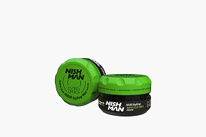 Nishman Глина Для Волос Matte Clay Hair Styling Wax Keratin M2 Зеленое Яблоко 100 Мл