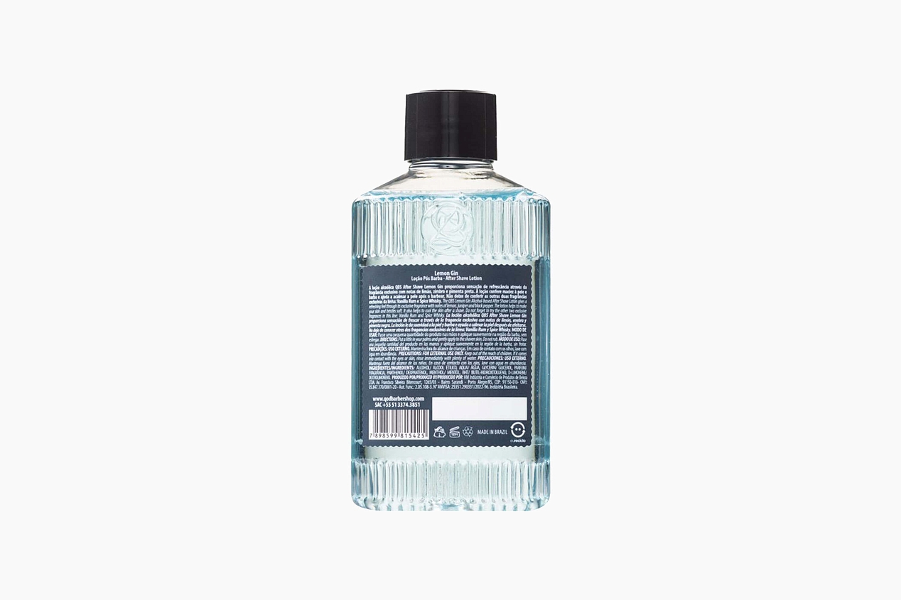 QOD Barber Shop After Shave Lotion Lemon Gin