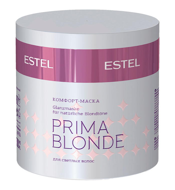ESTEL PROFESSIONAL Маска PRIMA BLONDE для блонд-х волос комфорт 300 мл 97x97x97,0,413,300 фото 1