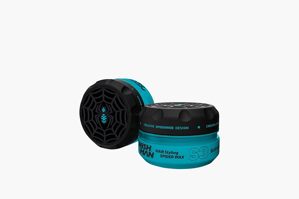 Воск-паутинка для волос Nishman S3 Aqua Spider Wax (Blue Web) Уцененный товар 100 мл
