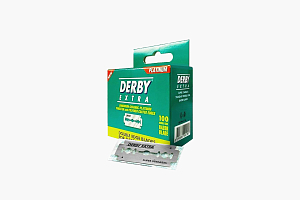 Derby Extra двусторонние лезвия, 100 шт. в зеленой упаковке
