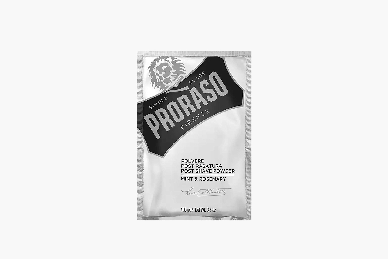 Пудра после бритья Proraso Post Shave Powder Mint & Rosemary Уцененный товар 100 гр